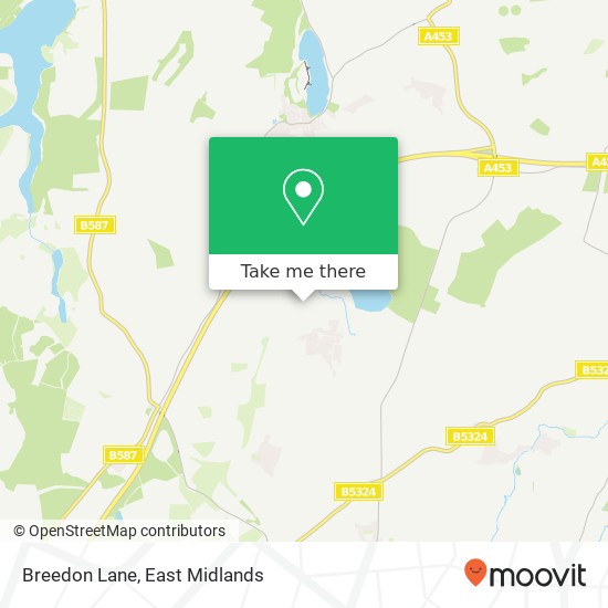 Breedon Lane map