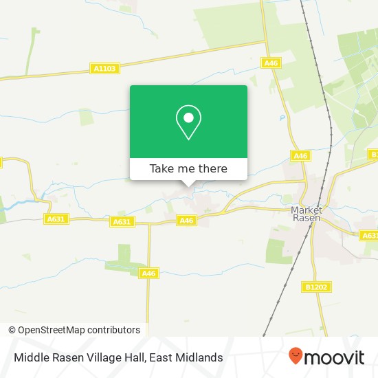 Middle Rasen Village Hall map