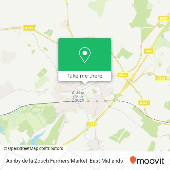 Ashby de la Zouch Farmers Market map
