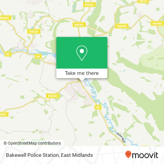 Bakewell Police Station map