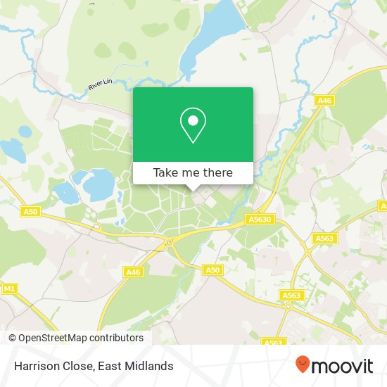 Harrison Close map