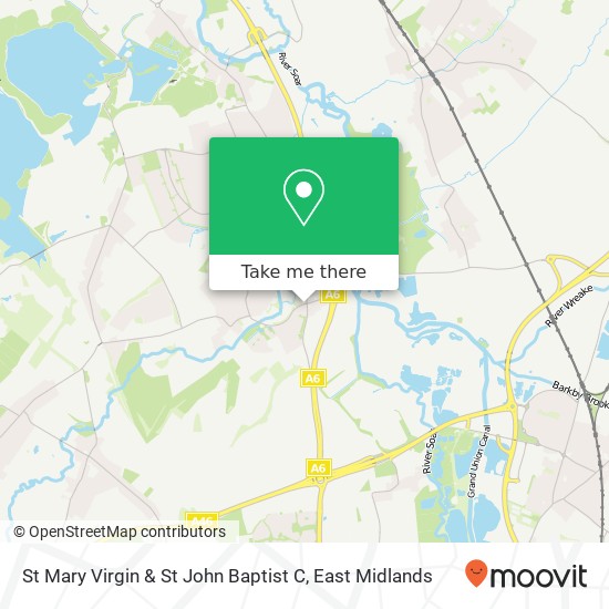 St Mary Virgin & St John Baptist C map