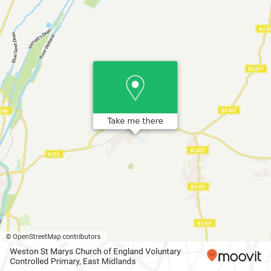 Weston St Marys Church of England Voluntary Controlled Primary map