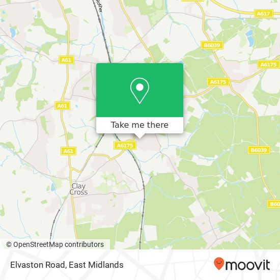 Elvaston Road map
