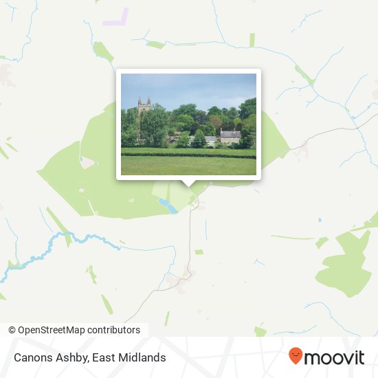Canons Ashby map