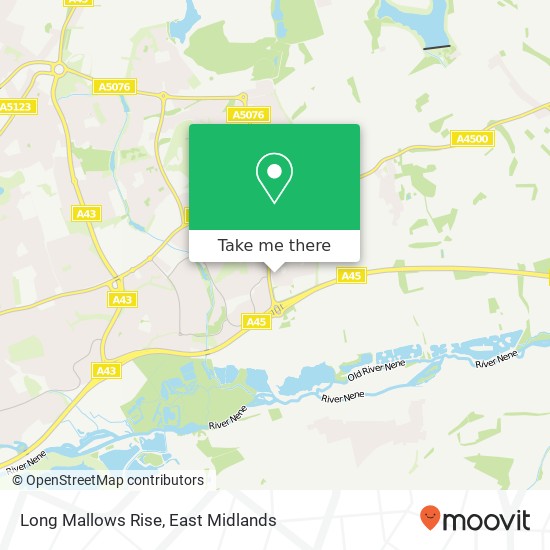 Long Mallows Rise map
