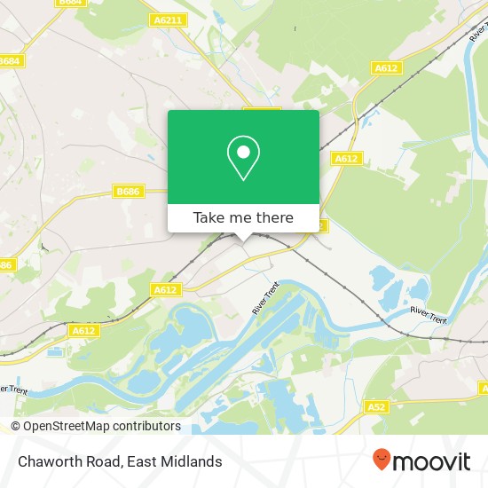 Chaworth Road map
