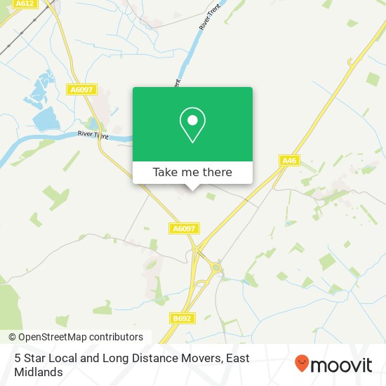 5 Star Local and Long Distance Movers map