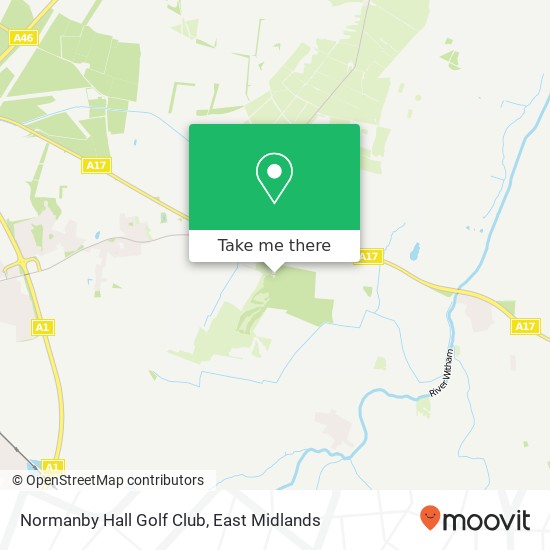 Normanby Hall Golf Club map