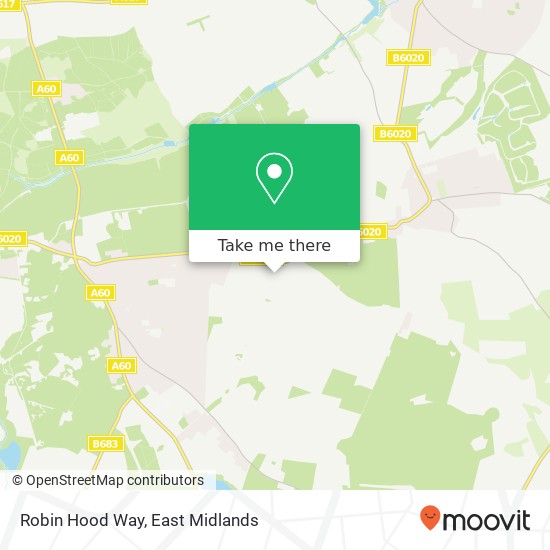 Robin Hood Way map