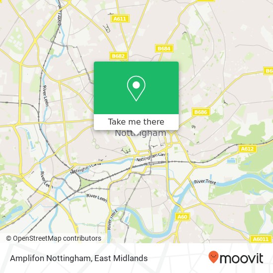 Amplifon Nottingham map