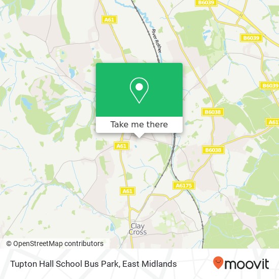 Tupton Hall School Bus Park map