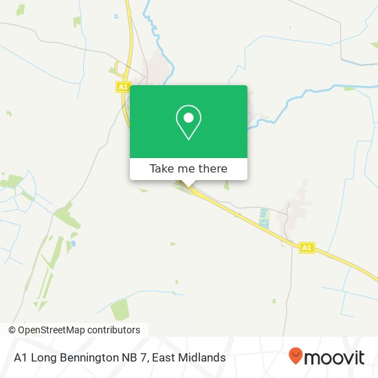A1 Long Bennington NB 7 map