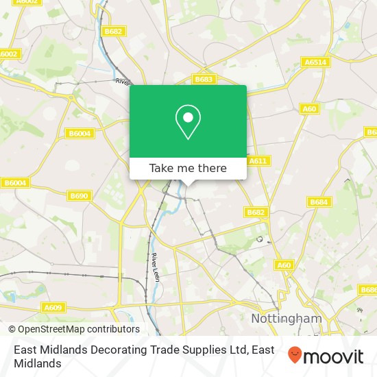 East Midlands Decorating Trade Supplies Ltd map