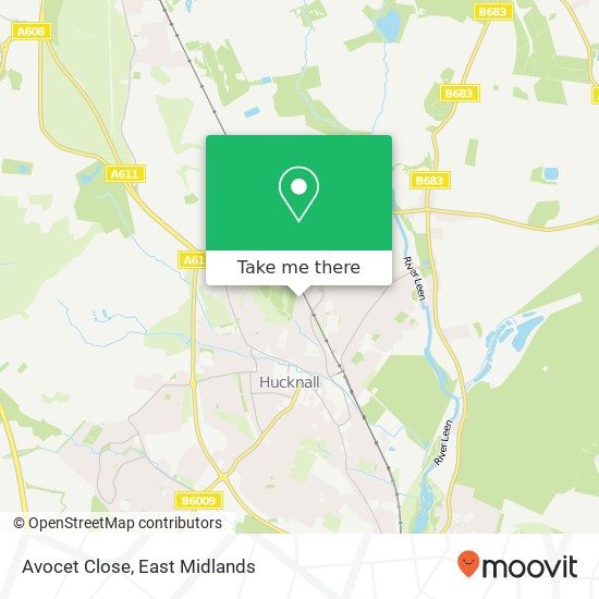 Avocet Close map