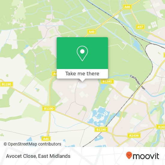 Avocet Close map