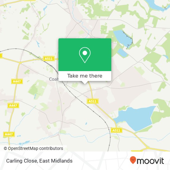 Carling Close map