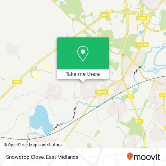 Snowdrop Close map