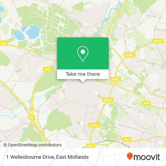 1 Wellesbourne Drive map
