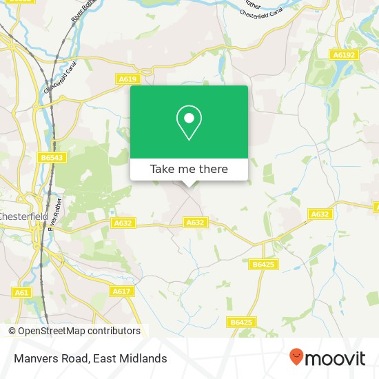 Manvers Road map