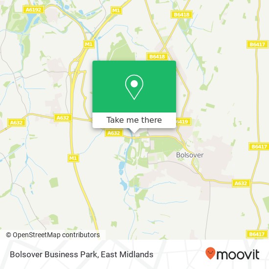 Bolsover Business Park map