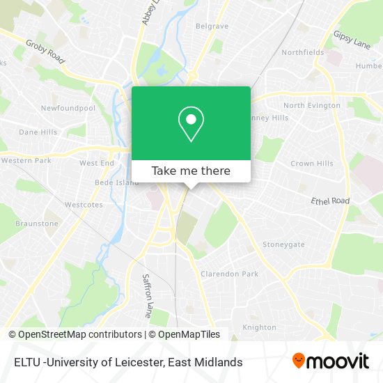 ELTU -University of Leicester map