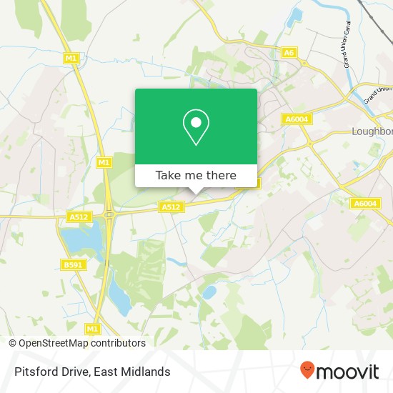 Pitsford Drive map