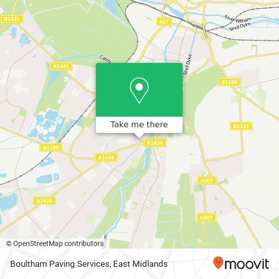 Boultham Paving Services map