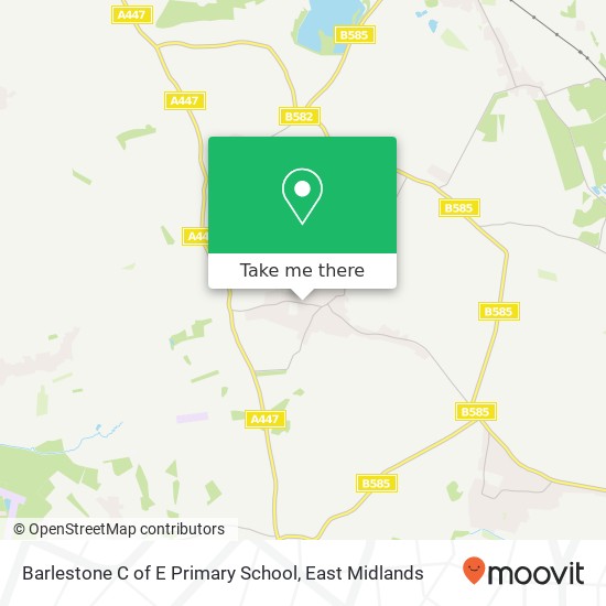 Barlestone C of E Primary School map