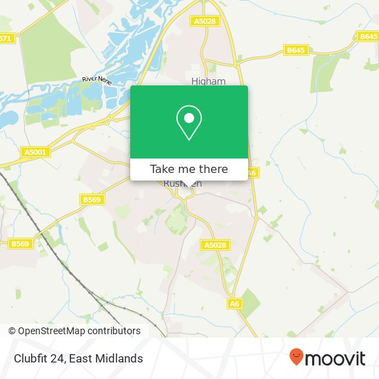 Clubfit 24 map