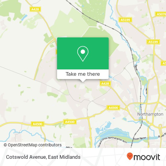 Cotswold Avenue map