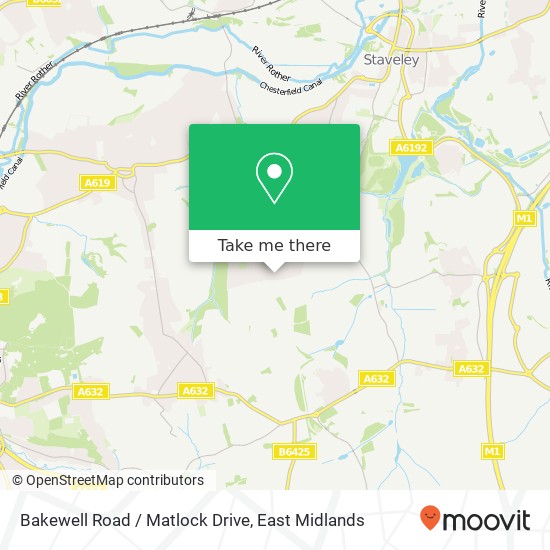 Bakewell Road / Matlock Drive map