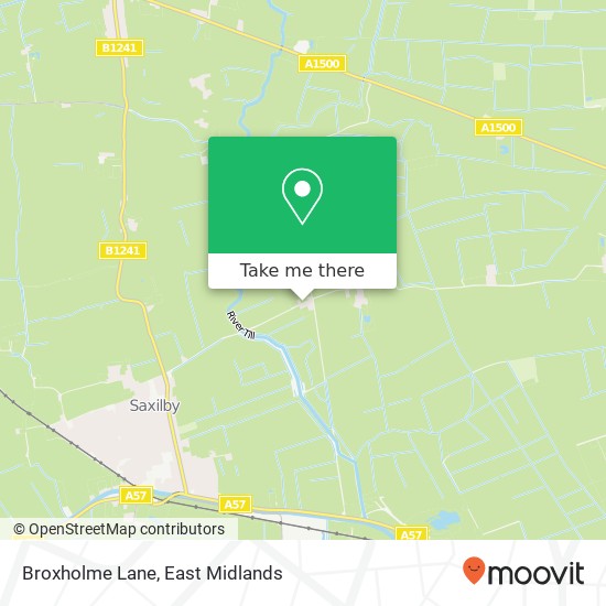 Broxholme Lane map