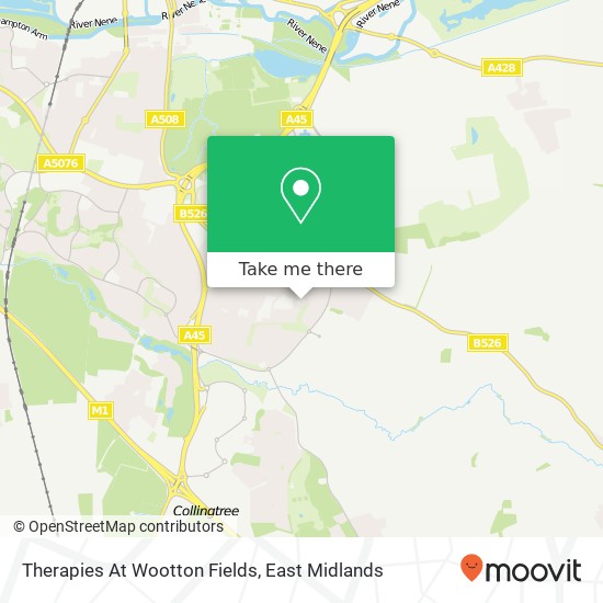 Therapies At Wootton Fields map