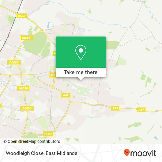 Woodleigh Close map