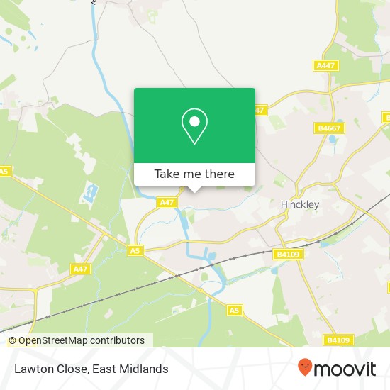 Lawton Close map