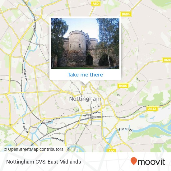 Nottingham CVS map