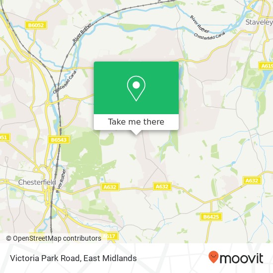 Victoria Park Road map