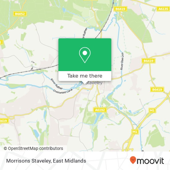 Morrisons Staveley map