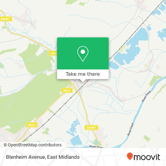 Blenheim Avenue map