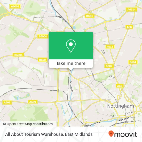 All About Tourism Warehouse map