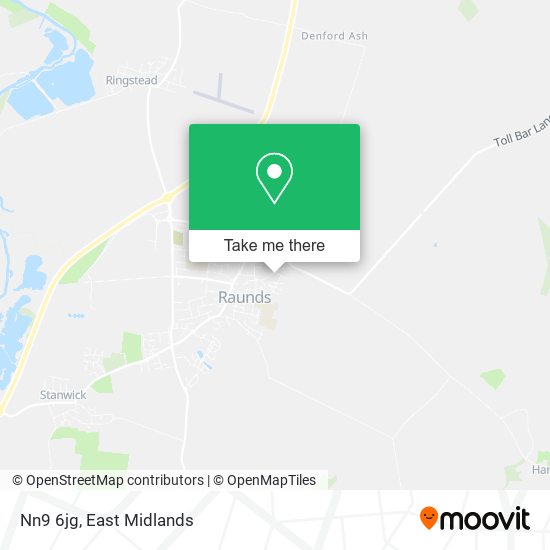 Nn9 6jg map