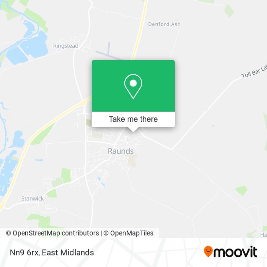 Nn9 6rx map