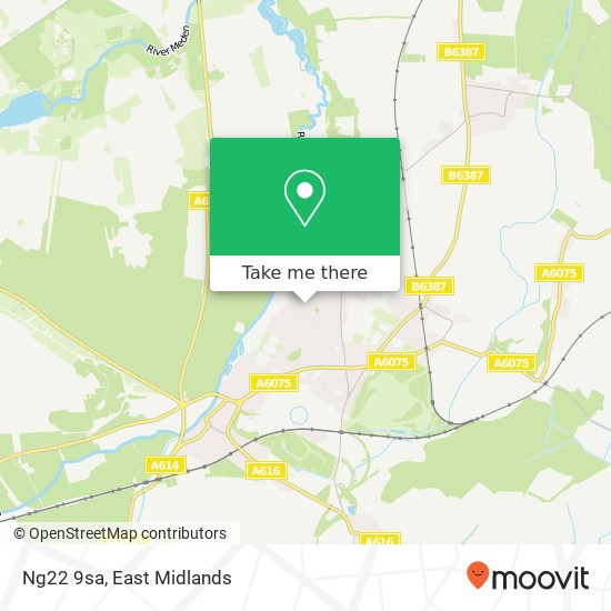 Ng22 9sa map
