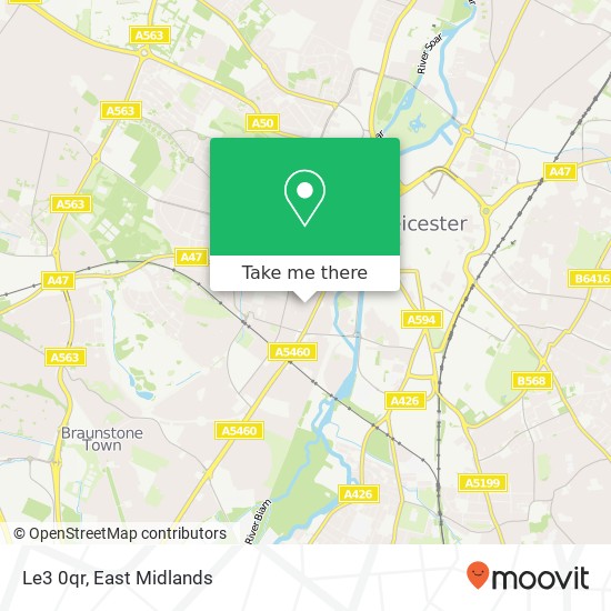 Le3 0qr map