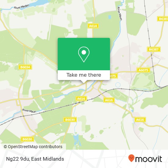 Ng22 9du map