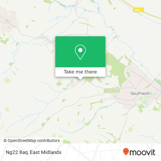 Ng22 8aq map