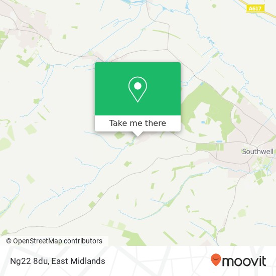 Ng22 8du map