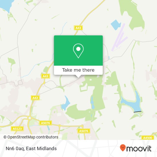 Nn6 0aq map