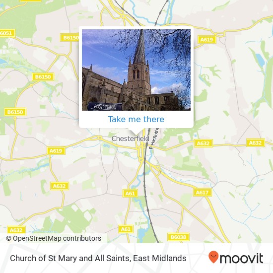 Church of St Mary and All Saints map